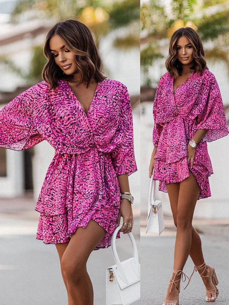 Chic womenswear mini dress, ideal for summer fashion, offering both elegance and comfort.