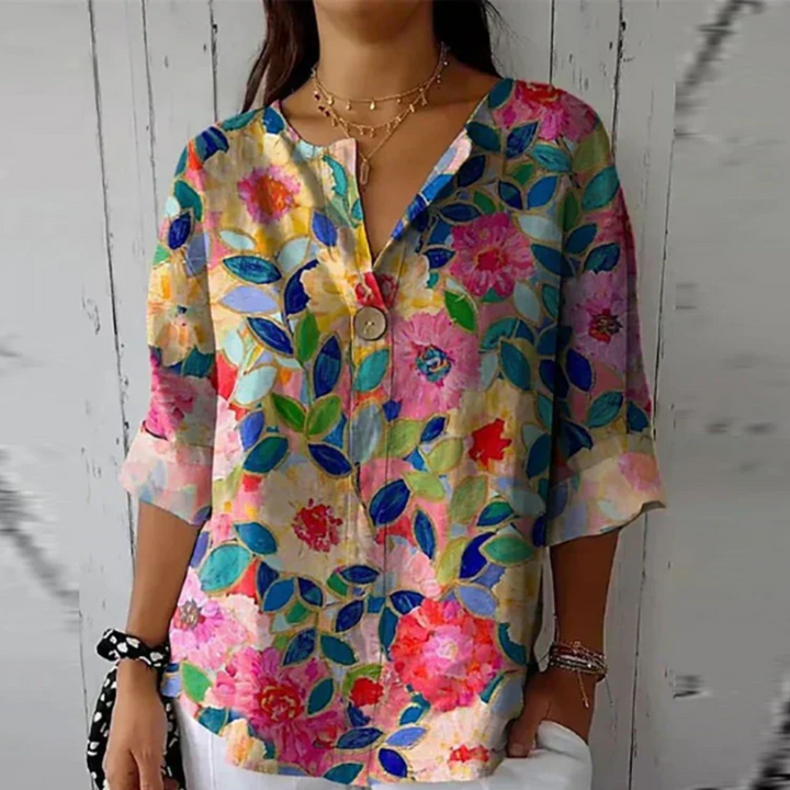 Day to night floral blouse for women, offering an elegant and chic look