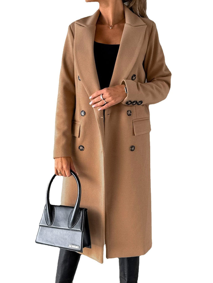 Versatile black long oversize winter jacket for women, a stylish essential for cold weather.