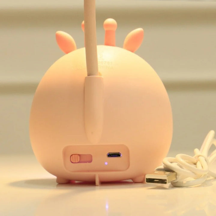 USB night light and reading lamp combo designed for children's eye comfort.