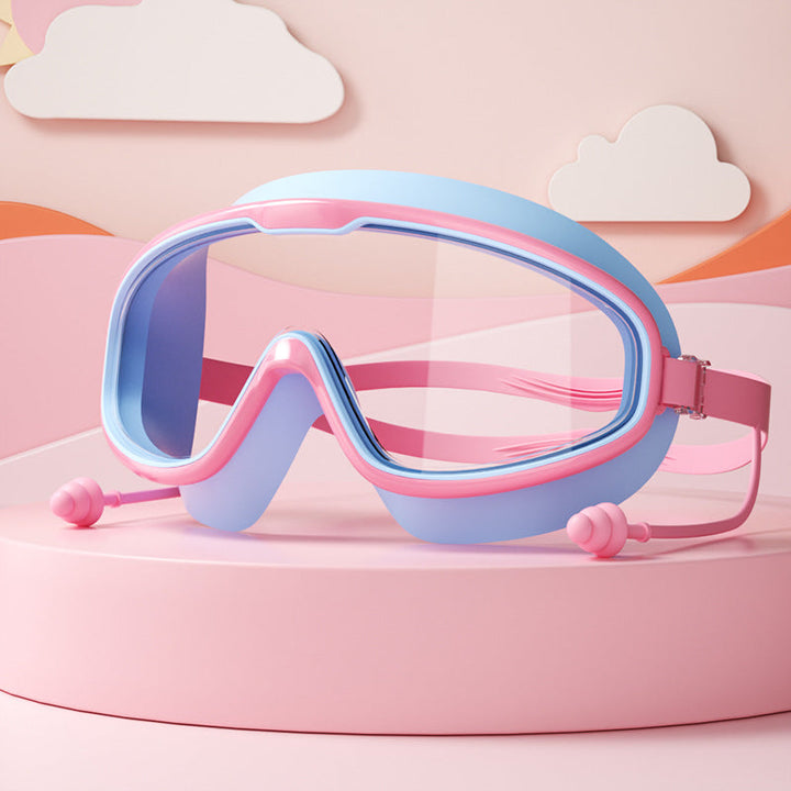 Youth swim goggles for kids, featuring clear vision, anti-fog lenses & an adjustable, comfortable strap.
