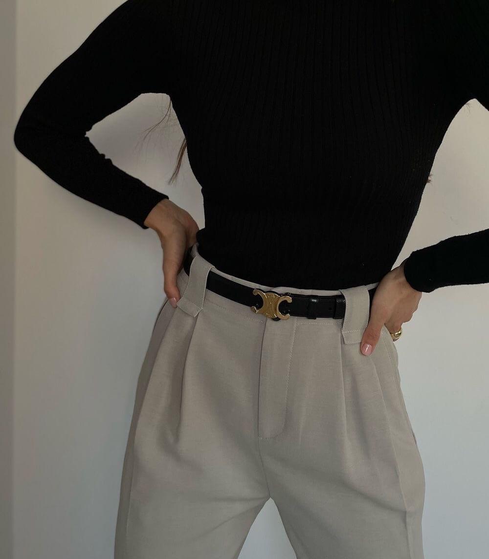 Chic Women's Clara Belt, adjustable and elegant, designed as a perfect fashion accessory for any occasion.