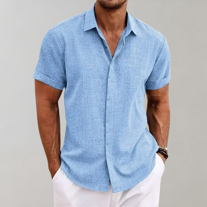 Comfortable classic men's polo shirt, ideal summer top. Effortless style for men's casual fashion.