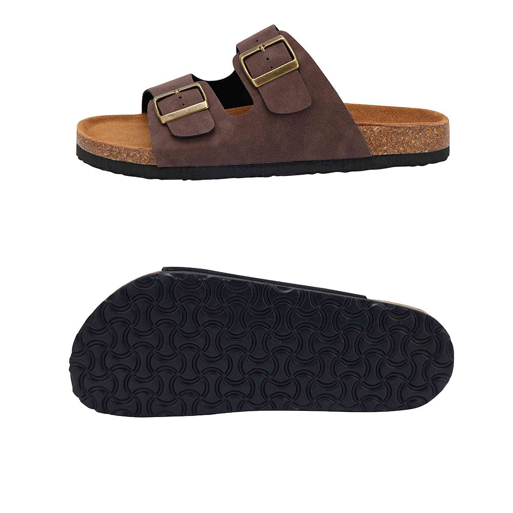 Women's classic strap sandals in beige, designed for ultimate comfort & chic casual summer style.
