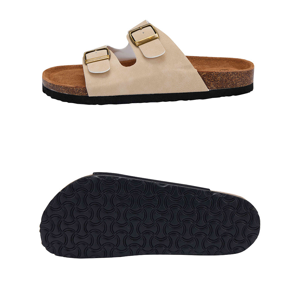 Comfortable & stylish women's classic black strap sandals, essential summer footwear for casual elegance.
