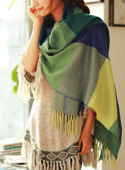 Ultra-soft Coleen cashmere scarf, a cozy women's winter accessory for warmth.
