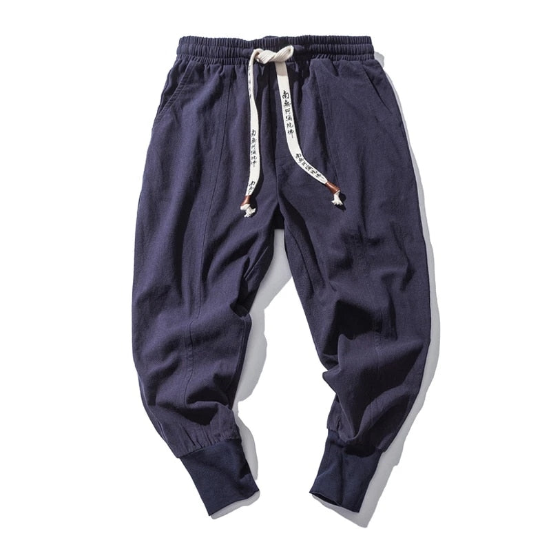 Loose fit men's harem pants, providing ultimate comfort and a stylish, relaxed silhouette for daily wear.