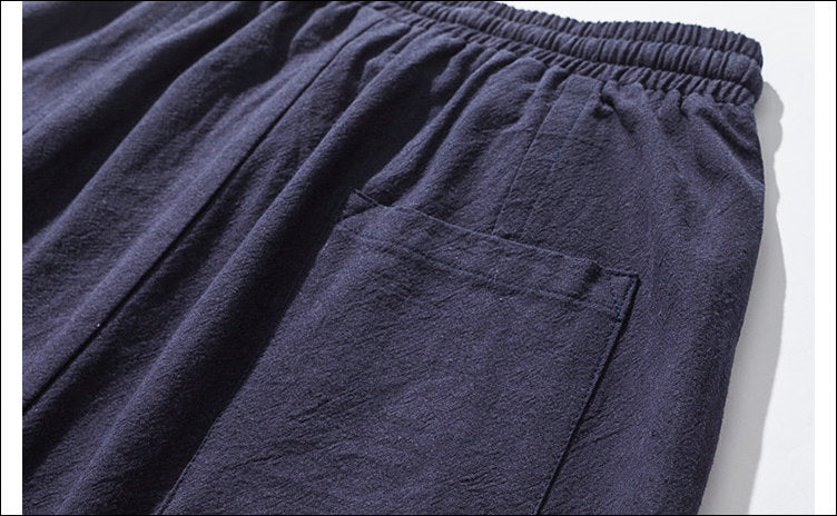 Men's comfortable harem jogger pants, perfect for a relaxed yet stylish athletic or lounge wear look.