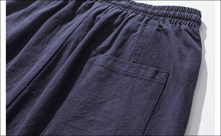 Men's comfortable harem jogger pants, perfect for a relaxed yet stylish athletic or lounge wear look.