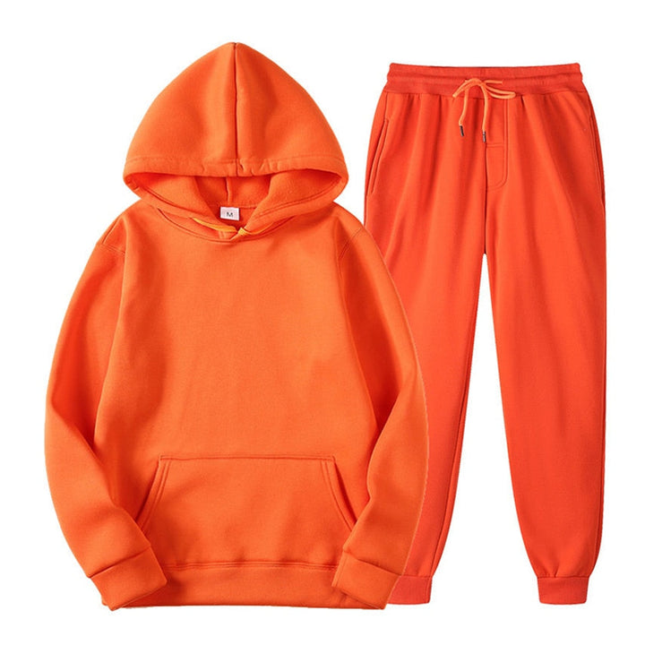 Fashionable women's two-piece set, a comfortable jogging outfit for versatile style.