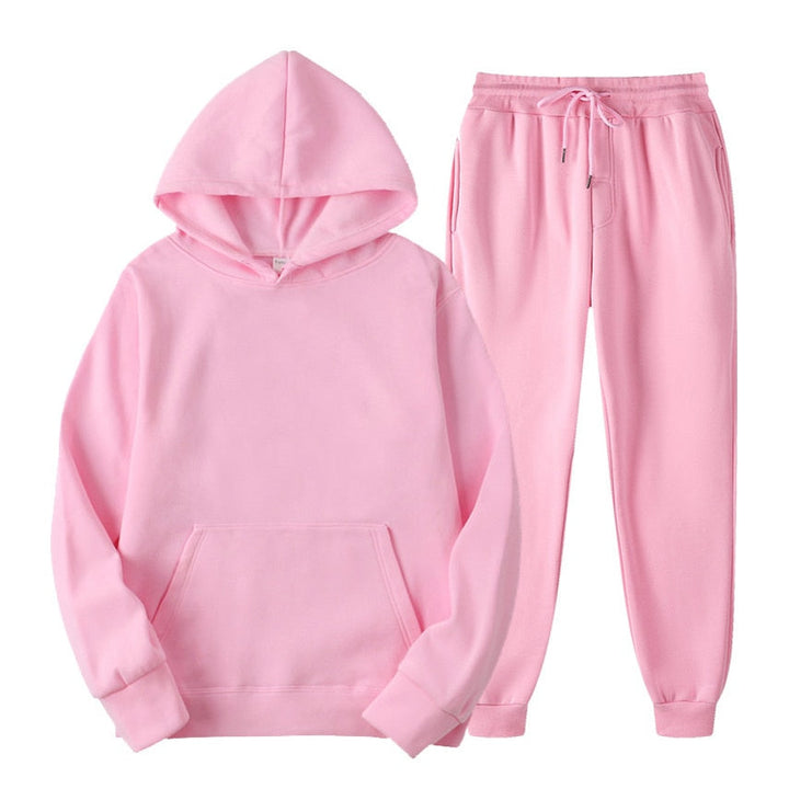 Relaxed fit women's activewear set, ideal for workouts, errands, or lounging.