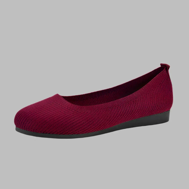 Close-up of a women's breathable orthopedic walking shoe, designed for lightweight comfort & casual summer wear.