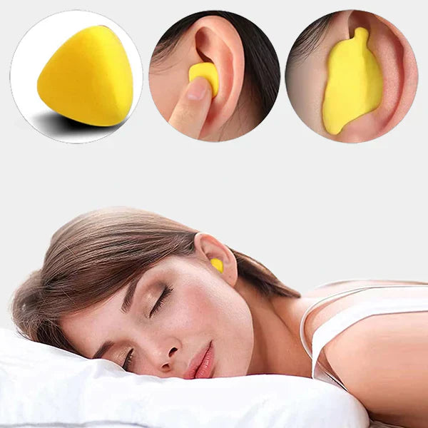 Comfortable silicone soundproof earplugs for deep sleep and enhanced focus