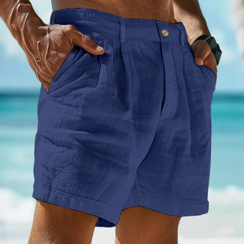 Breathable men's summer shorts, featuring a comfortable relaxed fit for ultimate warm weather comfort and casual style.