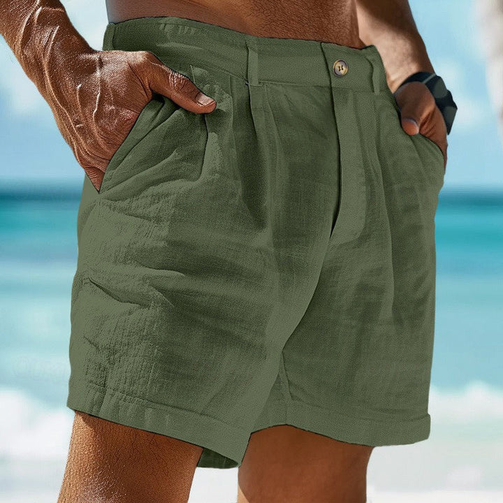 Comfortable men's summer shorts, lightweight and breathable for relaxed everyday wear in warm weather. Multi-color.