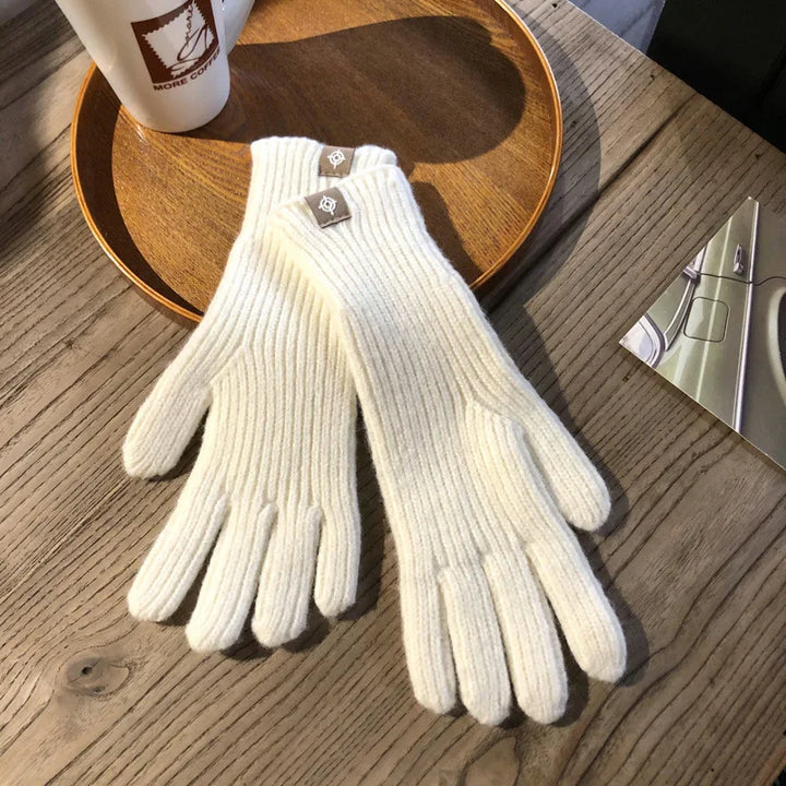High-quality cotton winter gloves for women, soft, warm, and touchscreen compatible.