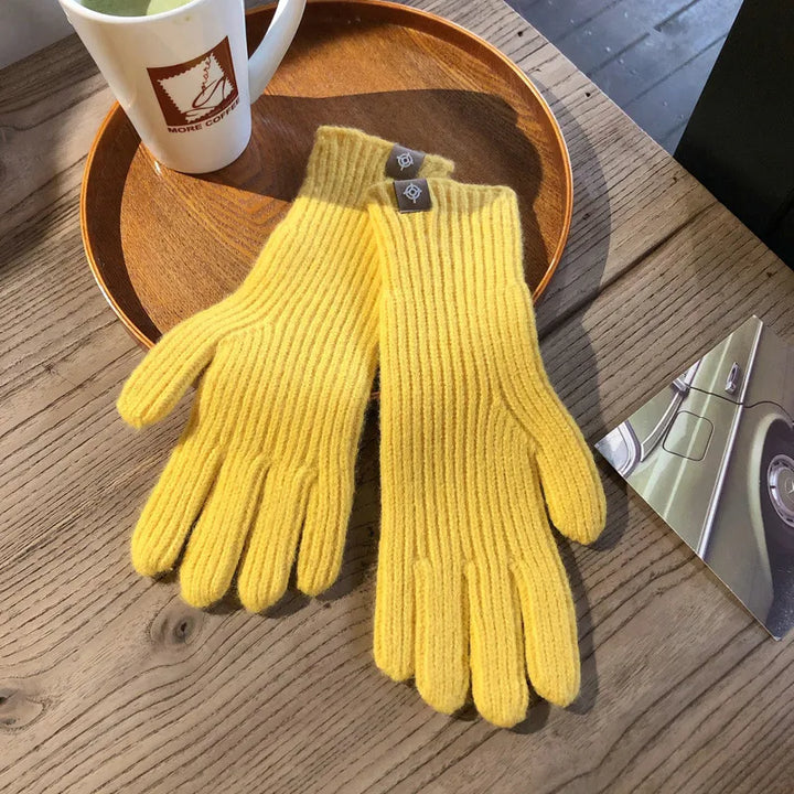 Fashionable women's gloves: soft, warm, and practical with touchscreen for winter.
