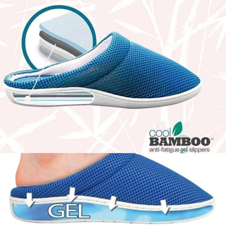 Anti-fatigue comfort slippers for daily support, designed as unisex house footwear.