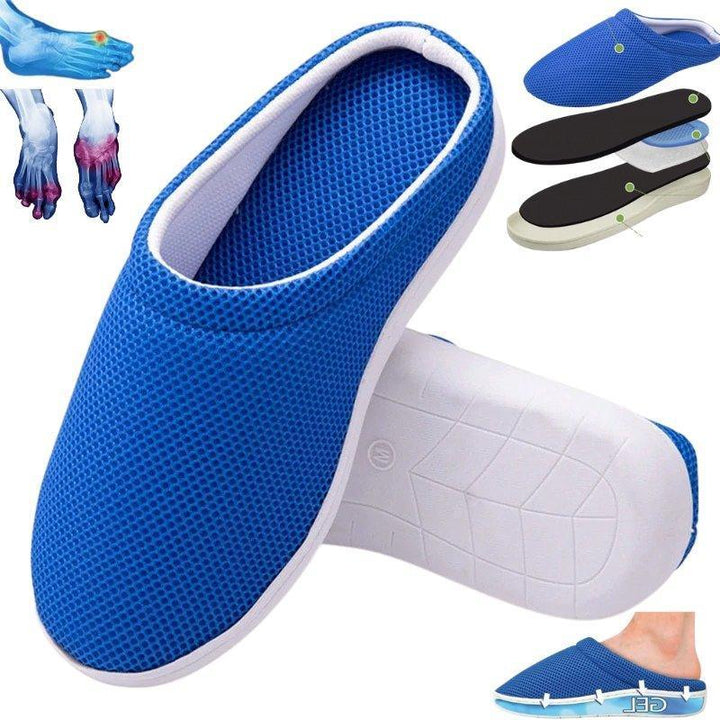 Unisex comfort slippers, ideal for anti-fatigue support, diabetic friendly foot care.