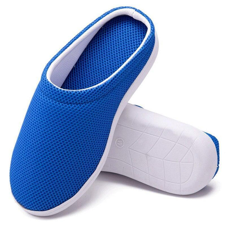 Diabetic friendly slip-on slippers for bunion relief and plantar fasciitis comfort.