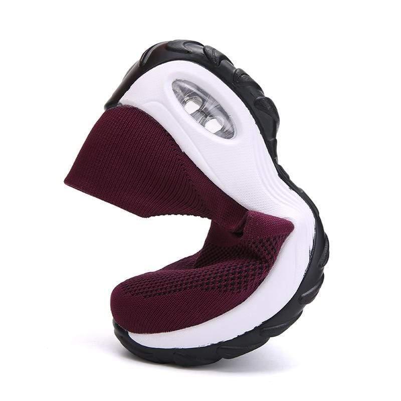 Athletic women's walking shoes with advanced air cushioning and orthopedic arch support.