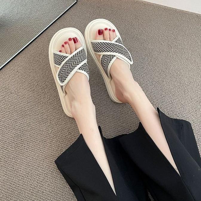 Open-toe wide fit women's sandals, offering bunion relief and ultimate comfort for summer days.