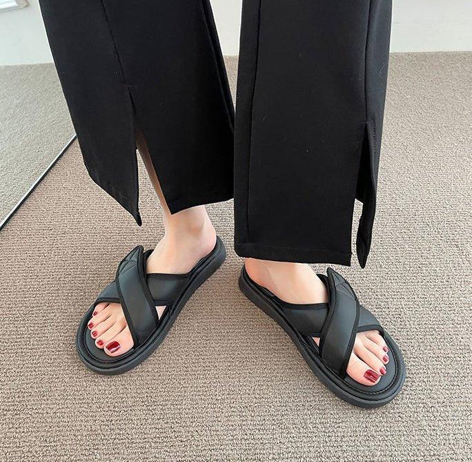 Durable wide bunion relief flip-flops for women, offering reliable arch & foot support for all-day comfort.