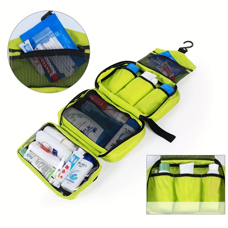 Orange makeup bag, functional and portable for your essentials.