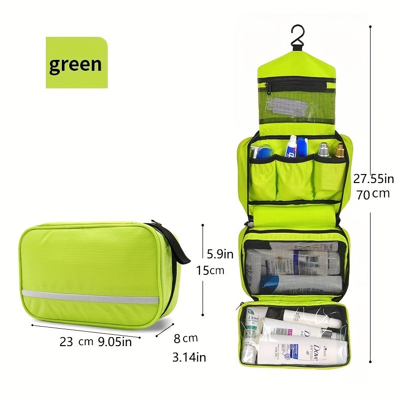 Fischer-Z bestseller green toiletry bag, lightweight and durable.