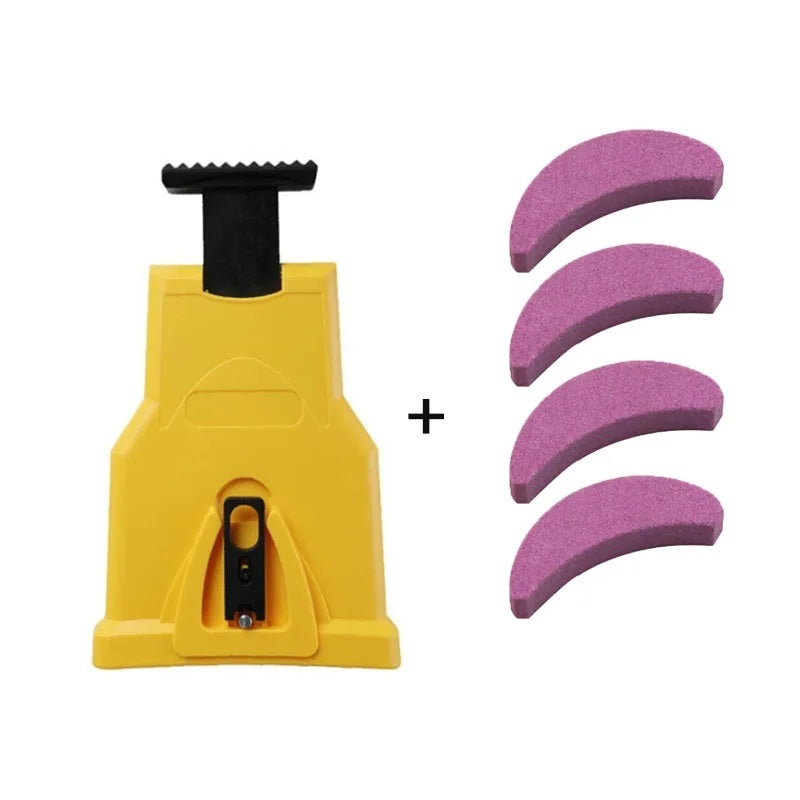 Portable chainsaw chain sharpener tool for fast, efficient blade maintenance. Keep your outdoor tools sharp.