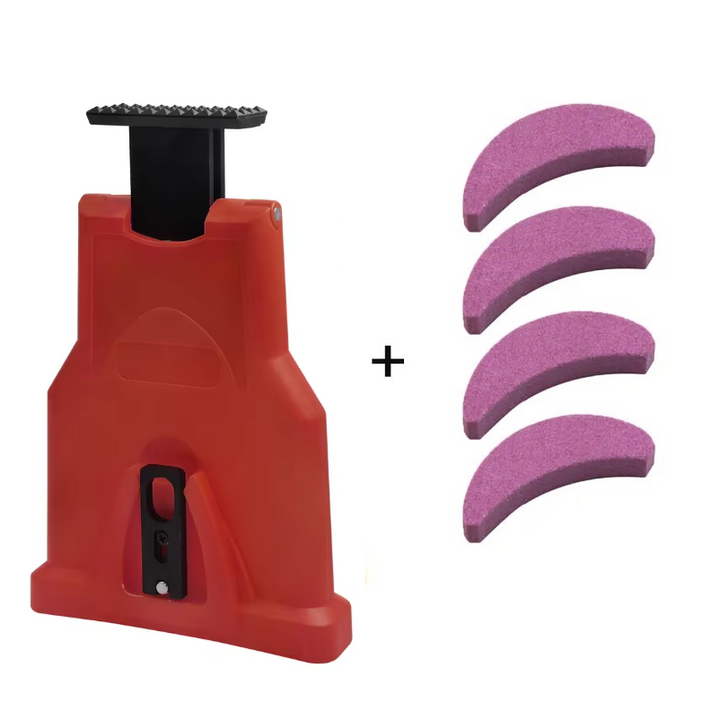 Efficient chainsaw chain sharpener for quick blade sharpening. Essential hand tool for professional garden maintenance.