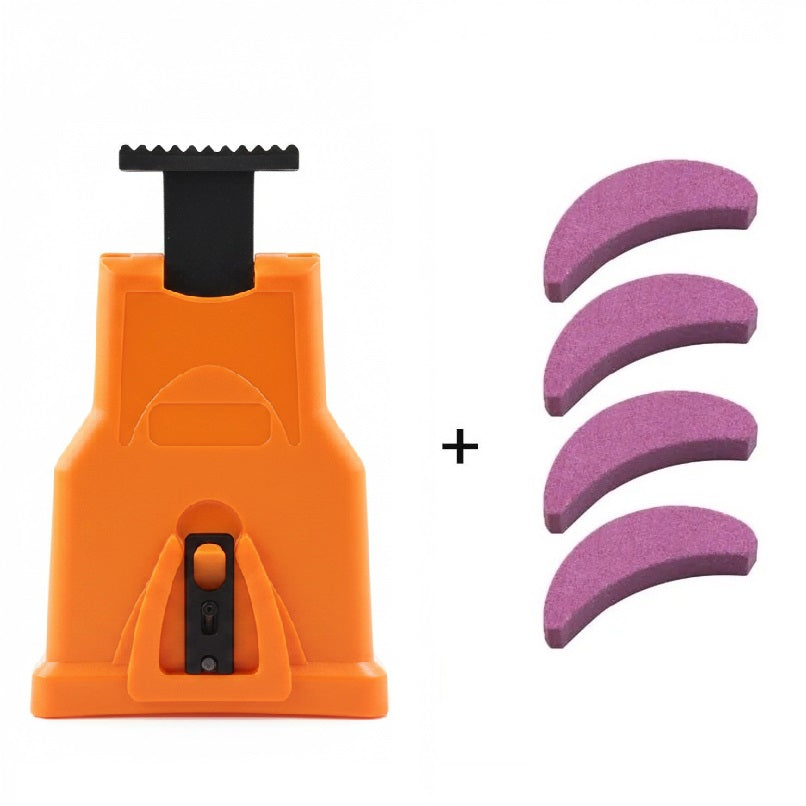 Easy-to-use chainsaw chain sharpener ensures your blades are always razor-sharp. Efficient tool for garden care.