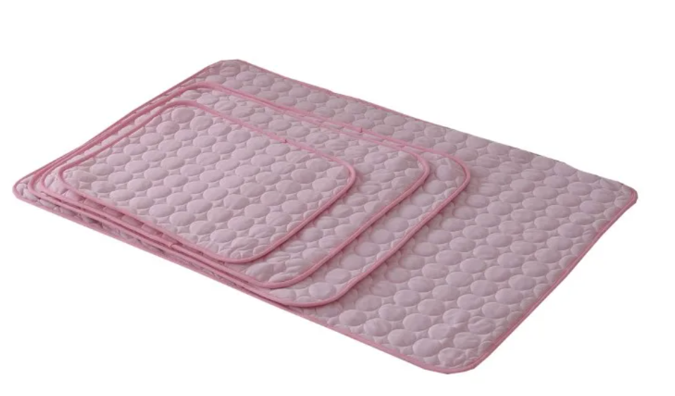 Cooling pad for dogs & cats, instant heat relief. Washable pet mat, essential summer accessory for comfort.