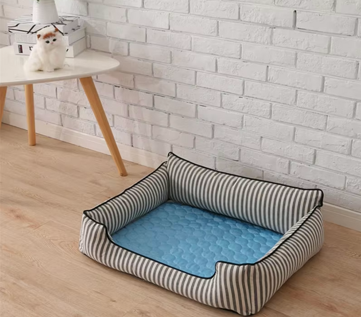 Beat the heat with this pet cooling mat for dogs & cats. Instant relief, a washable summer dog & cat bed.