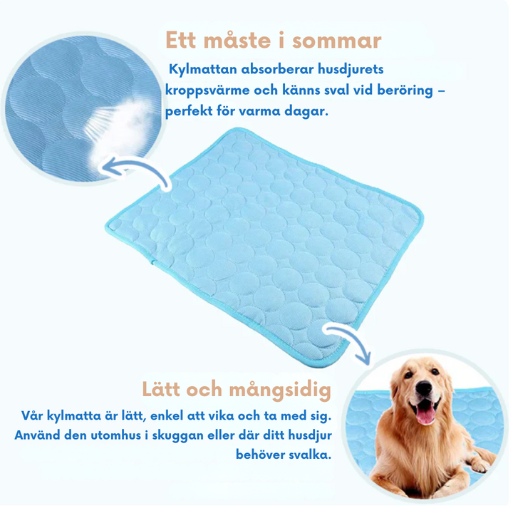 Summer essential: pet cooling pad for dogs & cats. Instant heat relief, a washable travel pet mat.