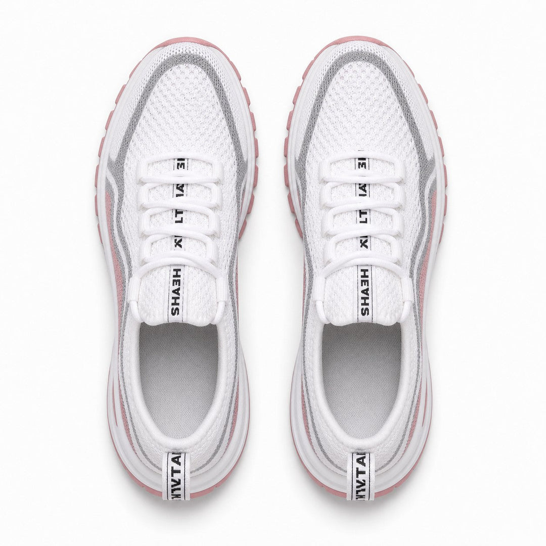 Advanced cushioned sole on women's walking shoes, providing all-day comfort and essential support.