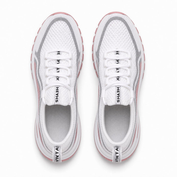 Advanced cushioned sole on women's walking shoes, providing all-day comfort and essential support.
