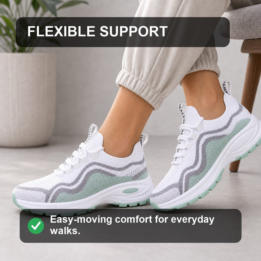 Versatile women's casual footwear, lace-up design offering everyday comfort and foot support.