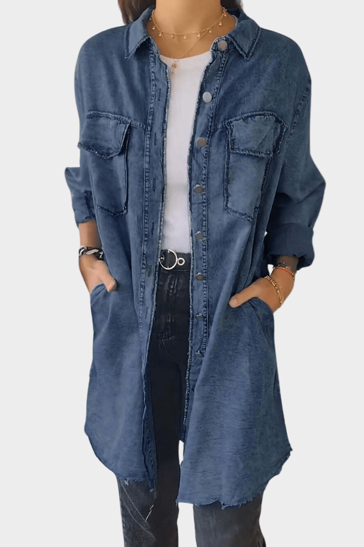 Cordelia

Wait, | Women's Button Front Mini Shirt Dress - Grey - Image 4