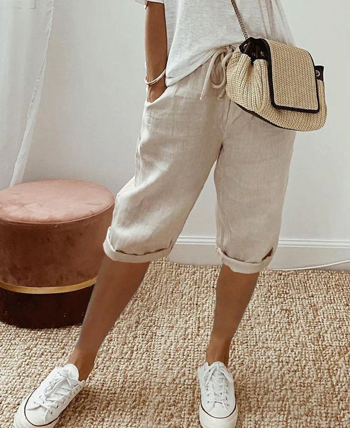 Cotton BreezeFlow women's casual shorts, perfect for comfortable summer everyday wear & relaxed style.