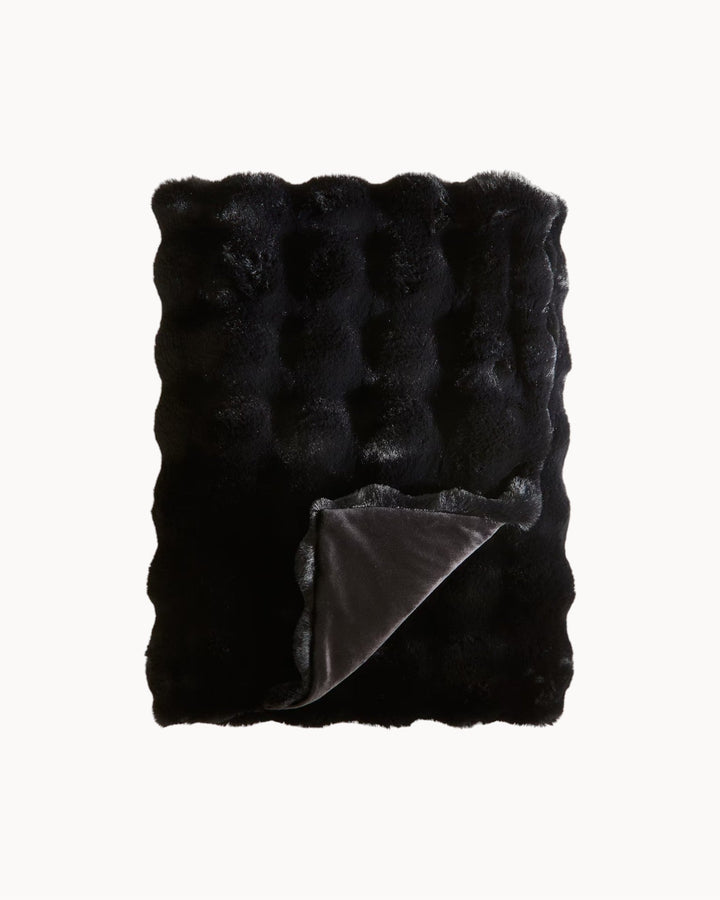 Durable recycled polyester white plaid fleece throw, a cozy and stylish addition to your home.