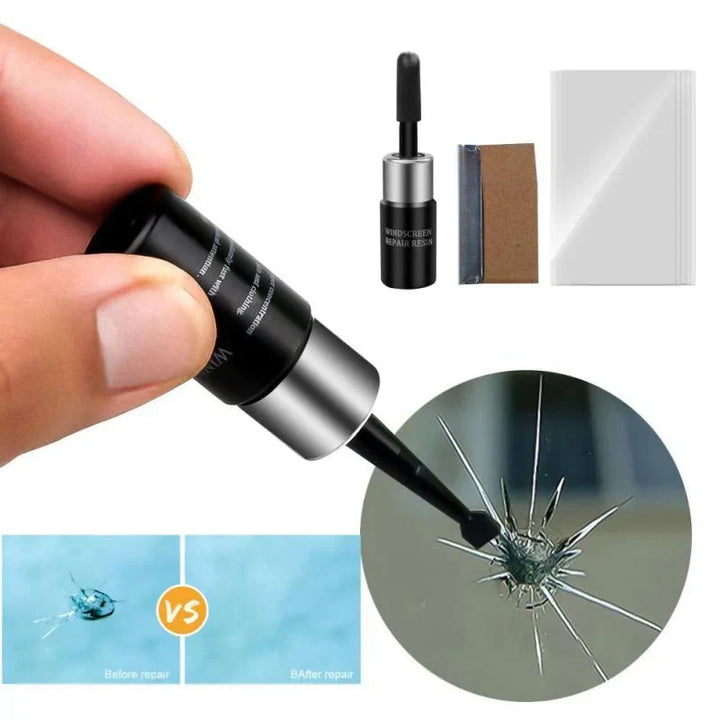 Easy-to-use DIY windshield repair kit for quick auto glass chip and crack fixes. Essential vehicle care.