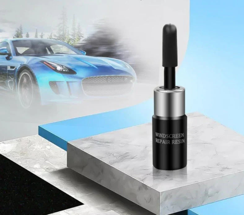 Automotive windshield repair kit fixes chips & cracks in car glass. Professional quality DIY auto maintenance.