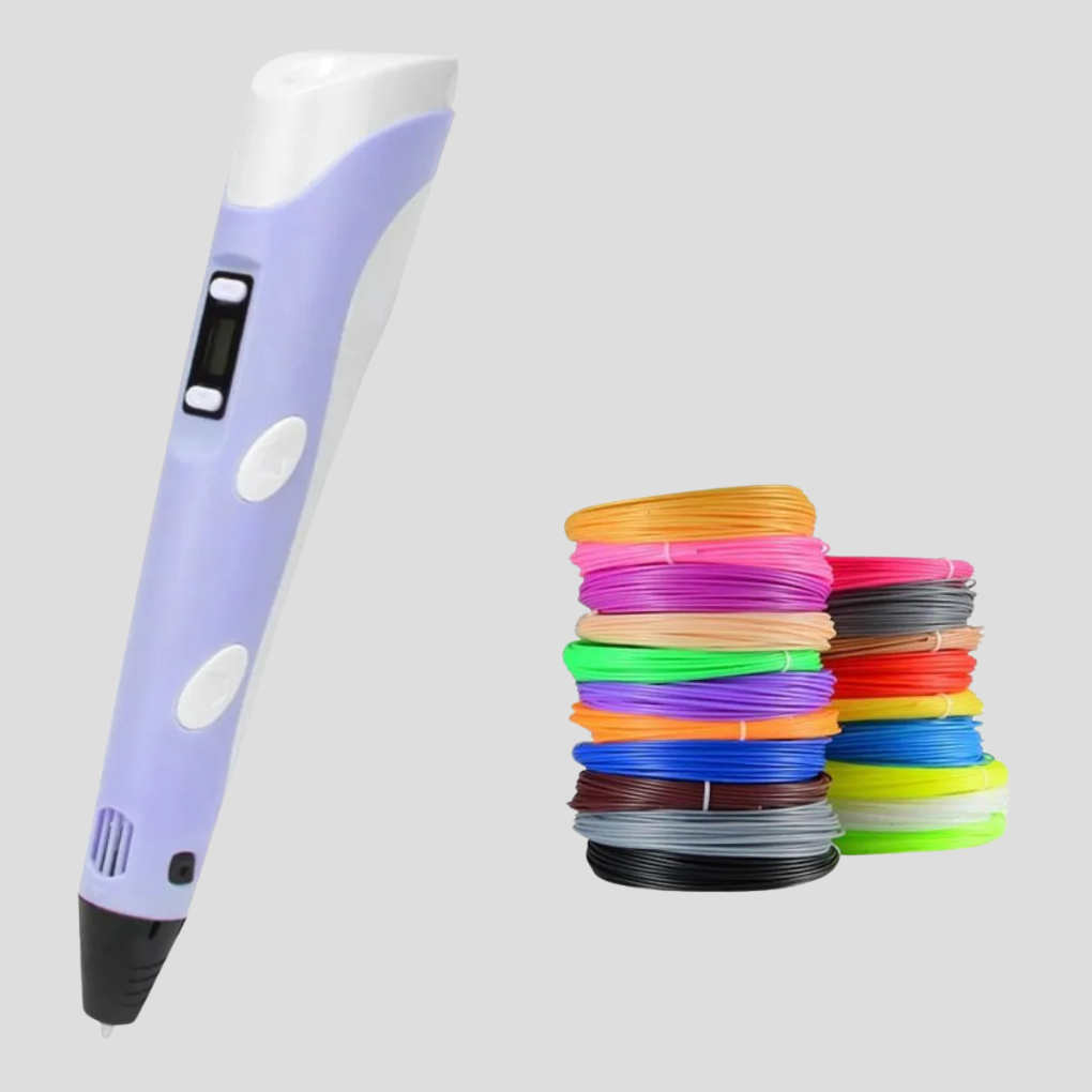 User holding the USB-powered 3D drawing pen, demonstrating its ergonomic grip for crafting.