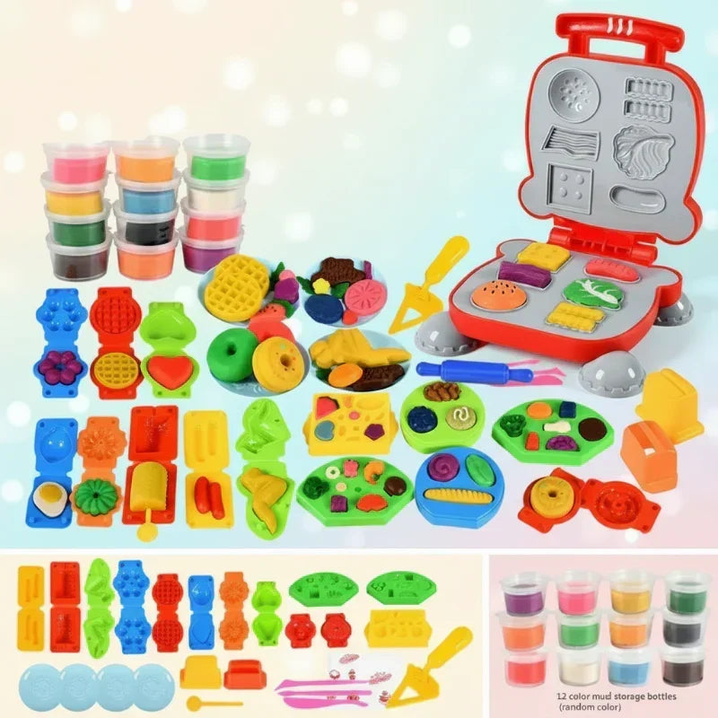 Fun creative clay art play set, modeling clay for kids & adult crafts, great for sensory play & stress relief.