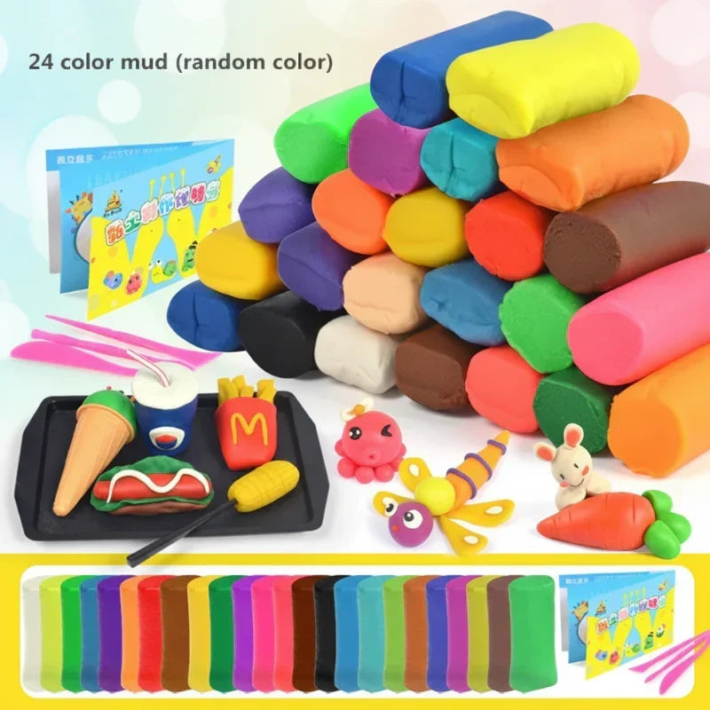 Unisex Creative Clay Art Set, premium modeling clay for DIY art, kids & adult crafts, sensory & stress relief play.