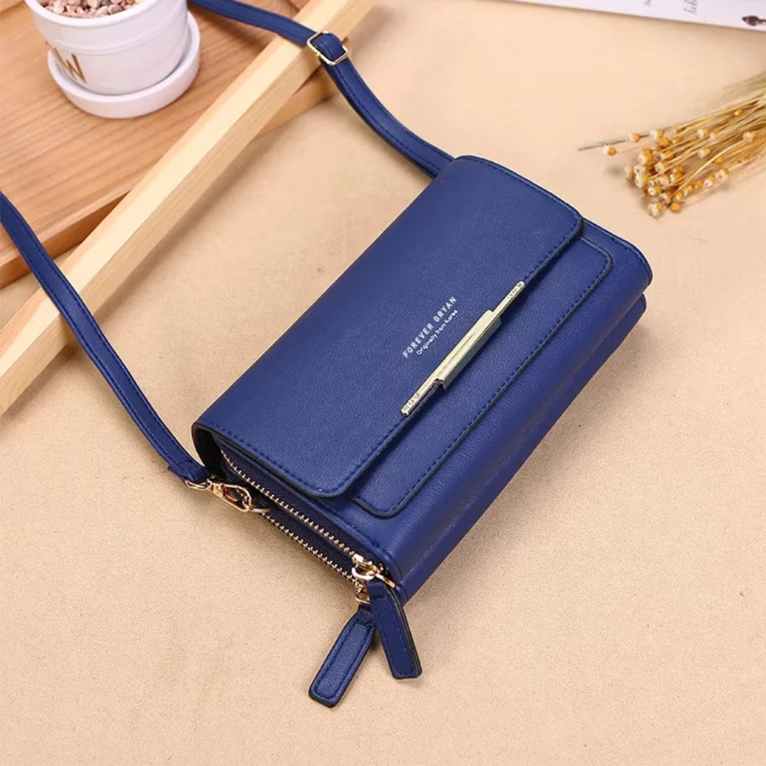 Women's PU leather wallet bag, multi-pocket design for a secure and chic look.