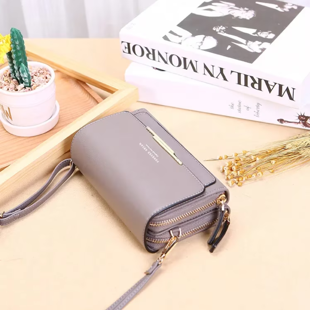 Everyday essential women's PU leather crossbody, multi-pocket & stylish.
