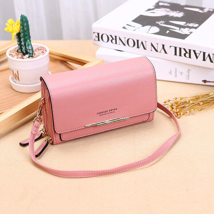 Organized PU leather multi-pocket bag for women, a stylish daily essential.