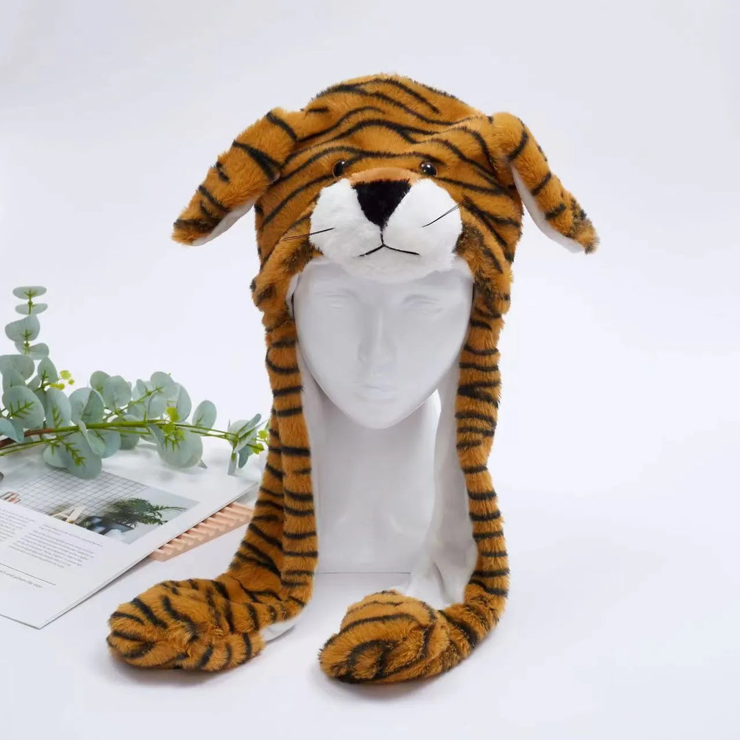 Playful moving ears hat, unisex interactive headwear, great for gifts.